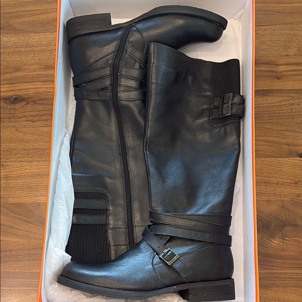 Miz Mooz Black Knee-High Boots